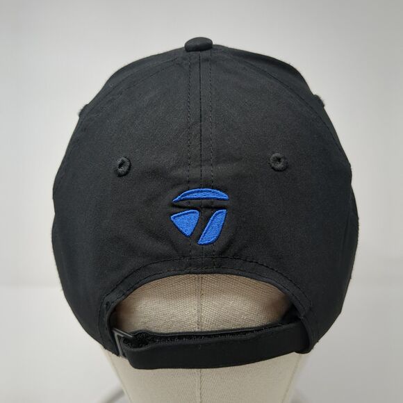 TaylorMade Strapback Golf Hat Black One Size Adjustable Embroidered Polyester - Picture 5 of 9